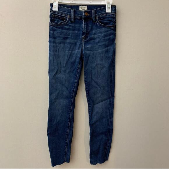 JCrew Lookout High Rise Skinny Raw Hem Jeans - Picture 1 of 8